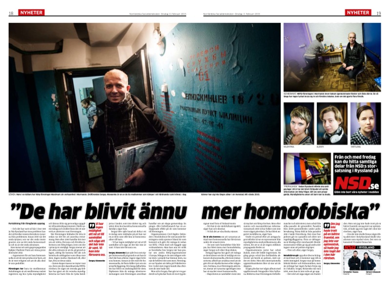 HBTQ-aktivister i Murmansk.