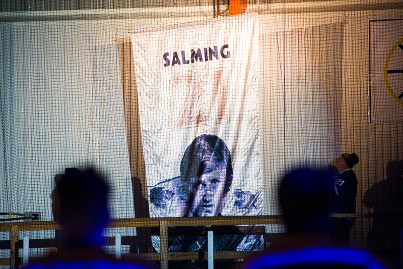 Börje Salming hyllades i Kiruna.