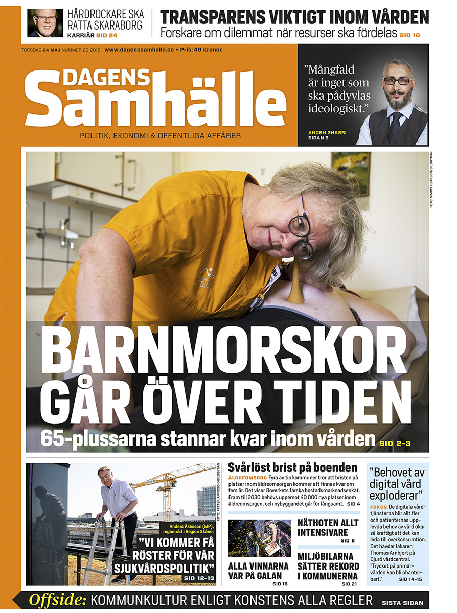 Pensionerad barnmorska.